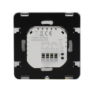 HY08-4 Tuya Smart Touch Screen <strong>Thermostat</strong> Customizable Logo Print <strong>Weekly</strong> Programmable Heating for Water 220V PC Different Color - Product Image 3