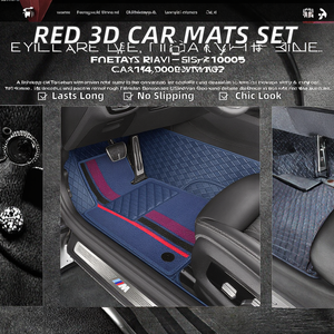 Juego Completo de 3 Piezas de Alfombrillas de Cuero Antideslizantes 3D 5D para Automóvil Deportivo, 15 mm de Grosor, para Todas las Estaciones, para ECOSPORT Santa Fe X5 GLC A4, <span class=keywords><strong>2022</strong></span> - Product Image 2