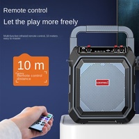 Enceinte portable d'extérieur Great Wall 5.0 en plastique, son puissant 10W pour danse, avec microphone sans fil pour karaoké