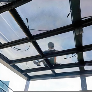 Vente flash Panneau solaire à film mince en verre sans cadre 57W <span class=keywords><strong>CdTe</strong></span> 40% transparent Panneau solaire à film mince pour toit Verre photovoltaïque - Product Image 5