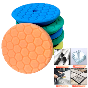 125mm Sünger Parlatma Pedi Orta/Kaba/İnce Kumlu Açılı Taşlama Makinesi Araba Parlatıcısı Oto Kaporta Tamiri Cam Metal Parlatma - Product Image 2