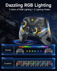 EasySMX X15 Inalámbrico Mejorado para Gamepad con Joysticks/Triggers/Iluminación RGB, Sin Desviación del Joystick/Ni Zona Muerta, Compatible con Windows - Product Image 3