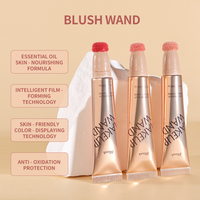 Stick de blush personnalisé en marque propre, maquillage naturel pour le visage longue tenue, haute pigmentation, crème cruelty-free, format voyage