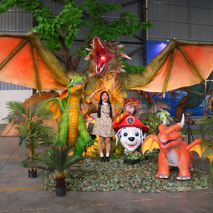 Modelo de Dragón Prehistórico Animatrónico Personalizado para Interiores, Dinosaurio <span class=keywords><strong>Artificial</strong></span> de Tamaño Real, Dragón Animatrónico para Películas - Product Image 1