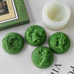 Nuovo Design 3D Stampi in Silicone per Candele a Forma <span class=keywords><strong>di</strong></span> <span class=keywords><strong>Albero</strong></span> <span class=keywords><strong>di</strong></span> <span class=keywords><strong>Natale</strong></span>, Babbo <span class=keywords><strong>Natale</strong></span>, Alce, Omino <span class=keywords><strong>di</strong></span> Pan <span class=keywords><strong>di</strong></span> Zenzero e Pupazzo <span class=keywords><strong>di</strong></span> Neve per la Creazione <span class=keywords><strong>di</strong></span> Candele - Product Image 6