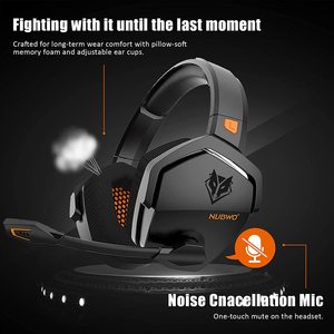 Auriculares Inalámbricos para Juegos NUBWO G06 con Cancelación <span class=keywords><strong>de</strong></span> Ruido, Supraaurales, 2.4g, Reducción <span class=keywords><strong>de</strong></span> Ruido, Estéreo, Conectores USB con Micrófono - Product Image 2