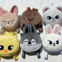 Sac à dos mini en peluche en gros avec le nom de Stray Kids sur le dos, sac d'école pour bébé, petit sac à bandoulière doux Kawaii, cadeau pour les fans de K-pop