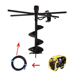 Tarière hydraulique portative, tarière hydraulique pour le terrassement, perceuse à air OEM personnalisable - Product Image 5