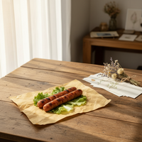 Rouleaux de papier kraft de qualité alimentaire multi-tailles en différentes couleurs, biodégradables, écologiques, aseptiques, résistants à l'humidité pour l'emballage de la viande
