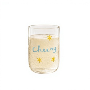 Verres à boire transparents en borosilicate faits à la main de 320 ml, sans plomb, pour whisky, eau, jus, réutilisables, en gros - Product Image 2