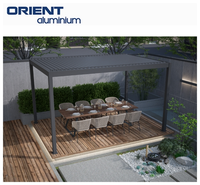 Petite chambre vitrée 4 saisons au design français, jardin d'hiver, véranda en aluminium avec porte pliante pour jardin extérieur
