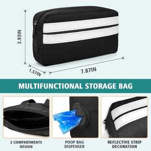 สายจูงสุนัขแบบยืดหดได้สองเส้น สำหรับสุนัข 1 ตัว แบบแฮนด์ฟรี พร้อมตัวล็อคนิรภัย และสายรัดเอวหนาพิเศษ สำหรับพาสุนัขเดินหรือวิ่ง - Product Image 5