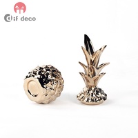 Jolis ornements d'ananas dorés, ornements de luxe nordique pour la vinothèque, la véranda, le bureau, la maison, offre spéciale