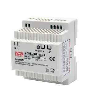 DR-45-24 AC to DC 45W SMPS DIN Rail 24v 1.8A Industrial power Switching Power Supply for industrial