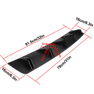 Diffuseur de pare-chocs arrière universel pour voiture en ABS noir pour Honda, Toyota, BMW - Product Image 3