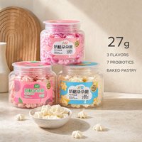 Galletas Crujientes de Yogur con Frutas al por Mayor para Niños, Marca Privada OEM, Caja de Snacks Personalizada de 27g