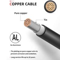 4mm² TUV 6mm² 4mm² zu 16mm² Stromkabel IEC DE Reinkupfer Panel H1Z2Z2-K Qualität XLPO 6mm Draht 6mm² Photovoltaik-Kabel
