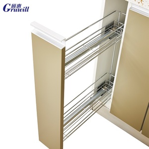 Gain <span class=keywords><strong>de</strong></span> place dans la cuisine, étagère à épices, panier en fil d'acier inoxydable extractible - Product Image 5
