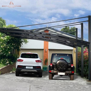 Auvent de voiture en aluminium à portée transparente-Conception sans colonne pour un espace de stationnement dégagé et un <span class=keywords><strong>kit</strong></span> d'abri de voiture en aluminium à installation rapide - Product Image 3