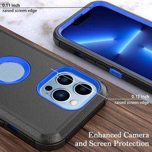 Bao Da <span class=keywords><strong>Robot</strong></span> Điện Thoại Di Động Trường Hợp Đối Với iPhone 16 15 14 13 Pro Max Rugged Belt Clip Nhiệm Vụ Nặng Nề Defender Cover Quay Lại - Product Image 3