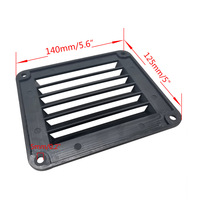 Grille d'aération carrée en plastique pour usage marin, panneau de ventilation et de dissipation thermique en stock, provenant de Chine