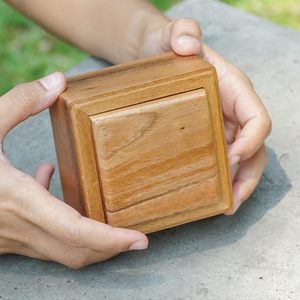 Scatola sicura-rompicapo scatola di legno con lucchetto misterioso e <span class=keywords><strong>trucchi</strong></span> magici-salvadanaio ideale - Product Image 5
