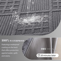Vente chaude, couverture de canapé en forme de L, gris moyen, épaisse, antidérapante, amovible, lavable, protection de meubles d'hôtel