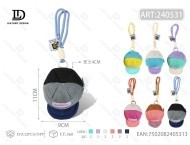 Portamonete a Forma di Cappello, Mini Borsellino in Tessuto Non Tessuto con Chiusura a Clip, Unisex - Product Image 1