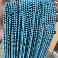 Perles en vrac de pierres précieuses turquoise bleues facettées de 2 mm, 3 mm, 4 mm pour la fabrication de bijoux - Vente en gros