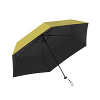 Parapluie manuel ultraléger soigneusement sélectionné, protection UV, ultra-léger, en fibre de carbone, pliable en trois, portable