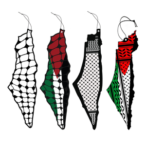 Ambientador de Coche Personalizado con Forma de Mapa de Palestina, Papel Perfumado de Larga Duración, Logotipo Personalizado - Product Image 3