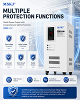 Régulateur de tension automatique intelligent 10KVA 15KVA 20KVA 30KVA 40KVA 50KVA 60KVA AVR, régulateurs/stabilisateurs de tension monophasés 220V