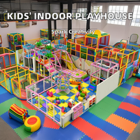 Équipement de jeu doux d'intérieur commercial Mobile Kids Ocean-Theme Playhouse Jouets en plastique en mousse Utilisation du parc d'attractions Fonction d'escalade