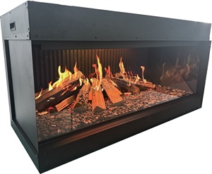 <span class=keywords><strong>Chimenea</strong></span> Eléctrica LCD de 3 Lados con Espejo, 5 Colores, Calefacción Segura para Uso Doméstico y Hotelero, Control por Aplicación, Enchufe Estadounidense - Product Image 2