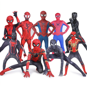Disfraz de <span class=keywords><strong>Spider</strong></span>-Verse 2, Traje de Miles Morales para Niños, Ropa de <span class=keywords><strong>Gwen</strong></span>, Disfraz de Halloween para Juego de Roles - Product Image 1