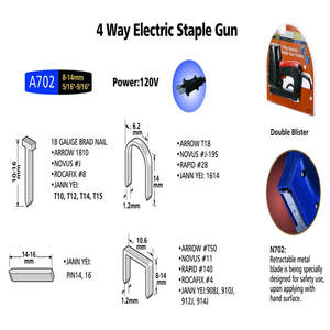 A702 Pistolet à clous électrique 4-en-1 pour l'industrie et le bricolage Garantie 1 an - Product Image 2