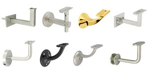 Matte màu đen thép không gỉ Kính gắn khung lan can cầu thang lan can Hỗ trợ kết nối vòng cơ sở đường sắt phù hợp phần cứng - Product Image 6