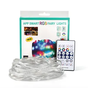 Yeni açık RGB SMD 5050 LED şerit işık akıllı Bluetooth 5V APP kontrol uzaktan renkli adresli skk IP65 ev TV DC12V giriş