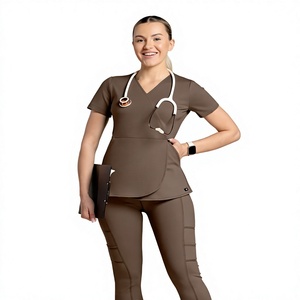 Pantalon de travail médical unisexe en toile, prix usine OEM, uniforme d'infirmière, antibactérien, respirant, détection d'aiguilles pour hôpital - Product Image 3