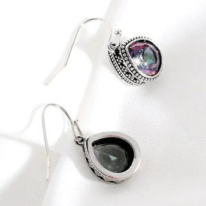 Orecchini Pendenti in Vetro Colorato Stile Bohémien per Donne, Gioielli Vintage Delicati e alla Moda - Product Image 6