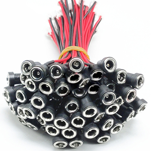 Customizable 20AWG 5.5x2.1mm DC Power Pigtail <b>Cable</b> Wire Panel Mount Connector DC099/DC022/DC022B Female <b>Socket</b> 10/15/20CM - Product Image 5