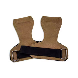 Correa de Muñeca para Levantamiento de Pesas, Doble Capa de Cuero, Ajustable y Acolchada, para Entrenamiento de Gimnasio, Powerlifting y Peso Muerto - Product Image 4