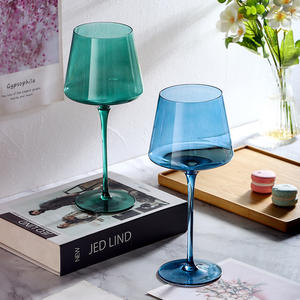 de vin d'eau colorée en diamant rose bleu personnalisé, mariage <span class=keywords><strong>Champagne</strong></span> en relief, gobelet transparent, gobelets en verre - Product Image 3