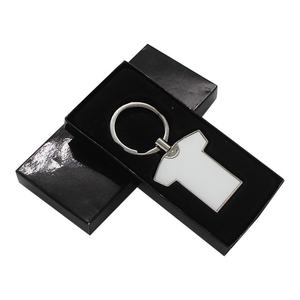 DIY Sublimation Promotional Keychains Stainless Steel <b>T</b>-shirt Shape Custom Keychain Blanks Metal Keyrings - Product Image 6