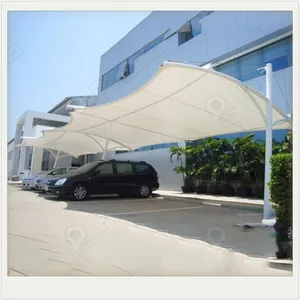 Online technical support Hot sale car parking shed garage carports tents with steel Frame Membrane tensile structure canopy