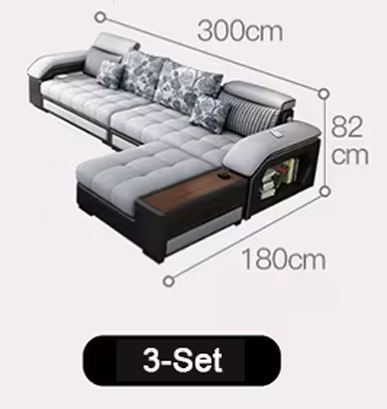 L forme canapé: 300cm