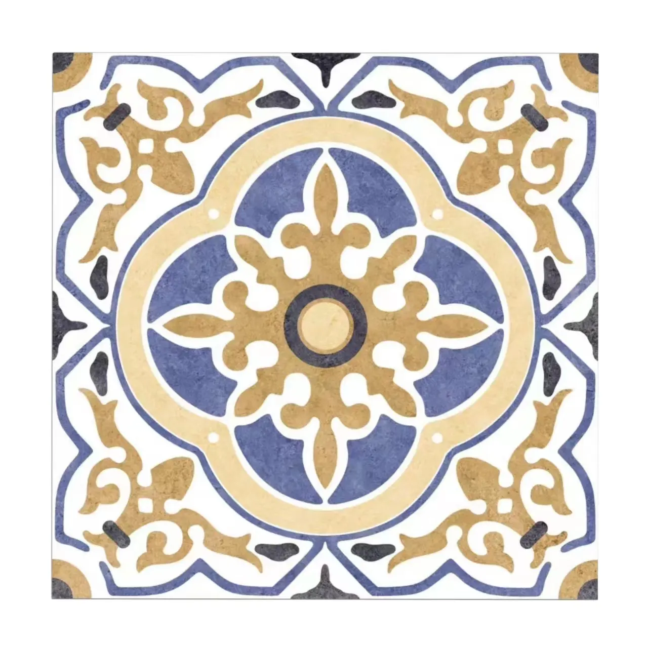 Factory custom European Design Style porcelain kitchen floor decor pattern tiles flower french pattern tile