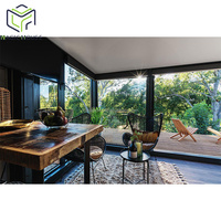 Maison conteneur extensible avec grande fenêtre-vue lumineuse, ventilée et panoramique