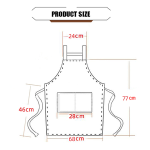 Classico panificio di grandi dimensioni in poliestere bavaglini classificazione in vita senza maniche abbigliamento da lavoro per il personale della cucina del ristorante dell'hotel - Product Image 6