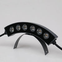 Fabricant projecteur de toit en aluminium lampe ondulée 6 yeux lumineux ancien bâtiment pavillon point lumière extérieure tuile lampe